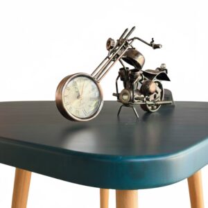 METAL BIKE WITH CLOCK