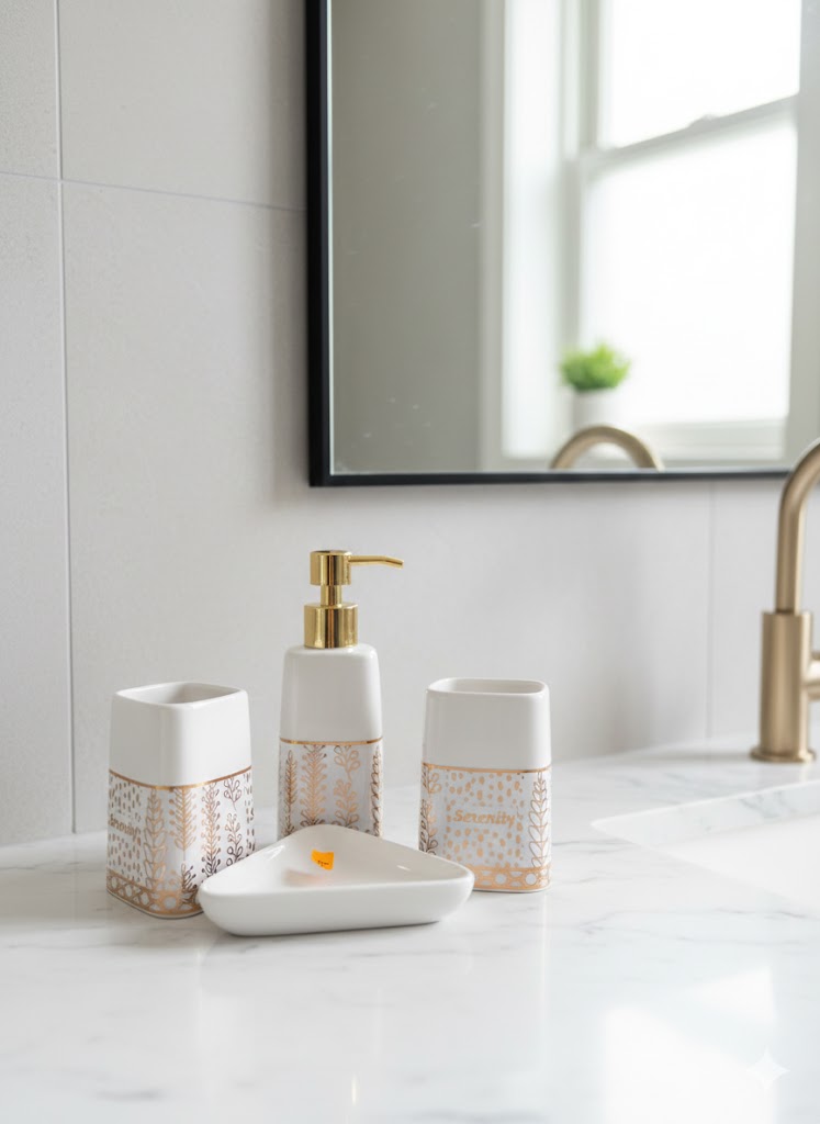 CERAMIC BATHROOM SET